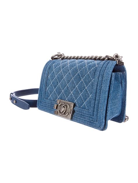 chanel small denim boy bag|chanel boy small quilted bag.